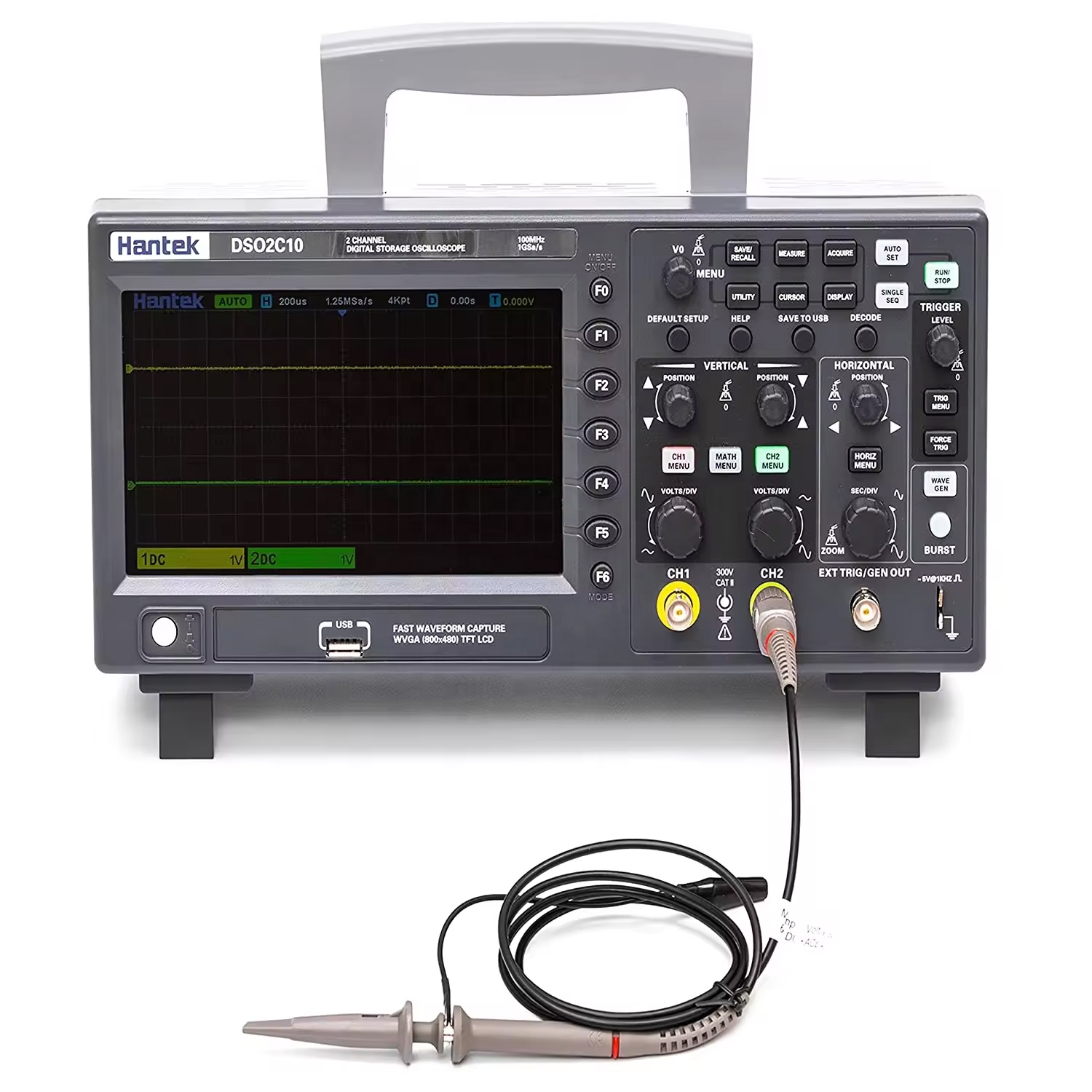 Digital Storage Oscilloscope 100Mhz - Osciloscópio Digital de Armazenamento de 2