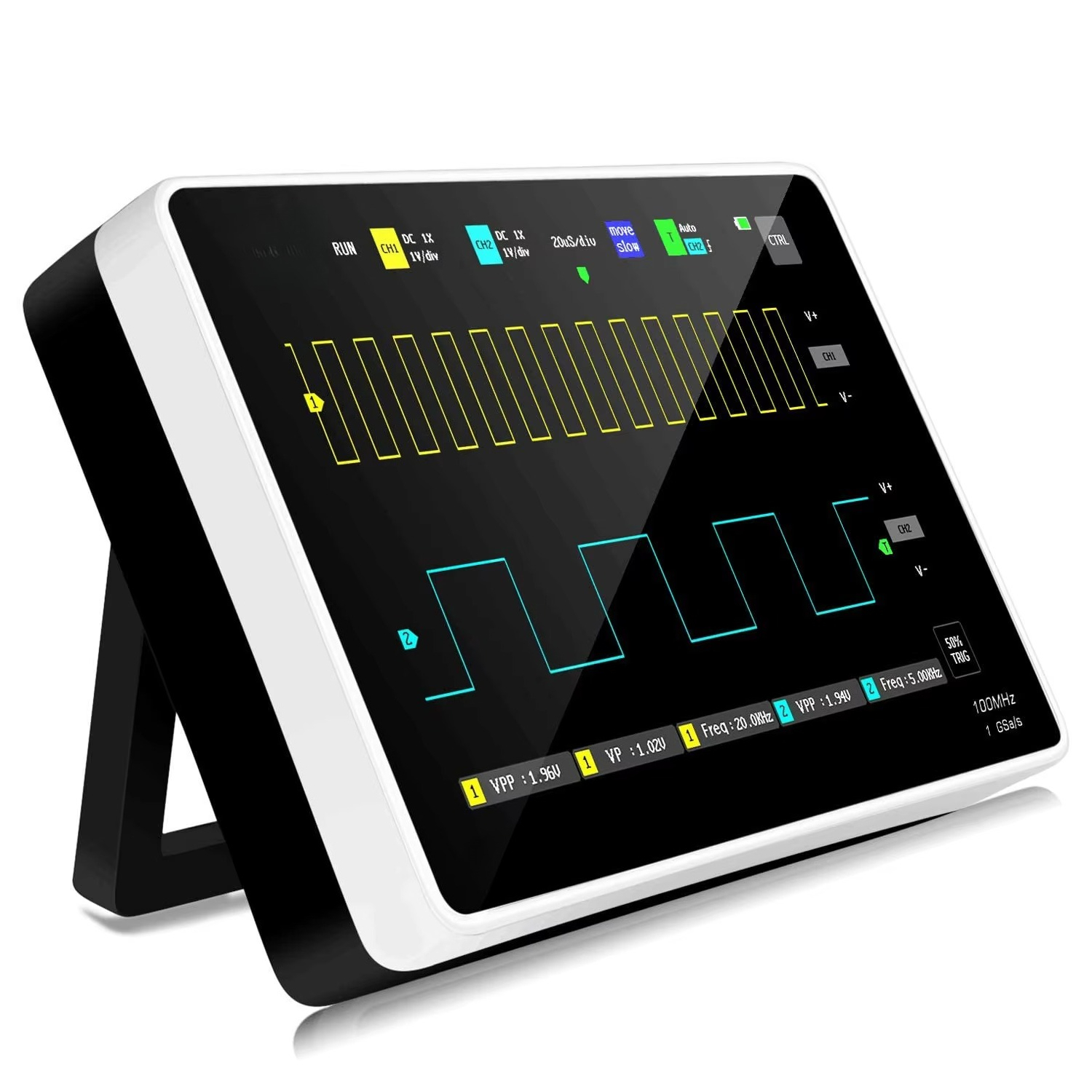 Digital Storage Oscilloscope 100Mhz - Kit de Osciloscópio Digital Portátil com