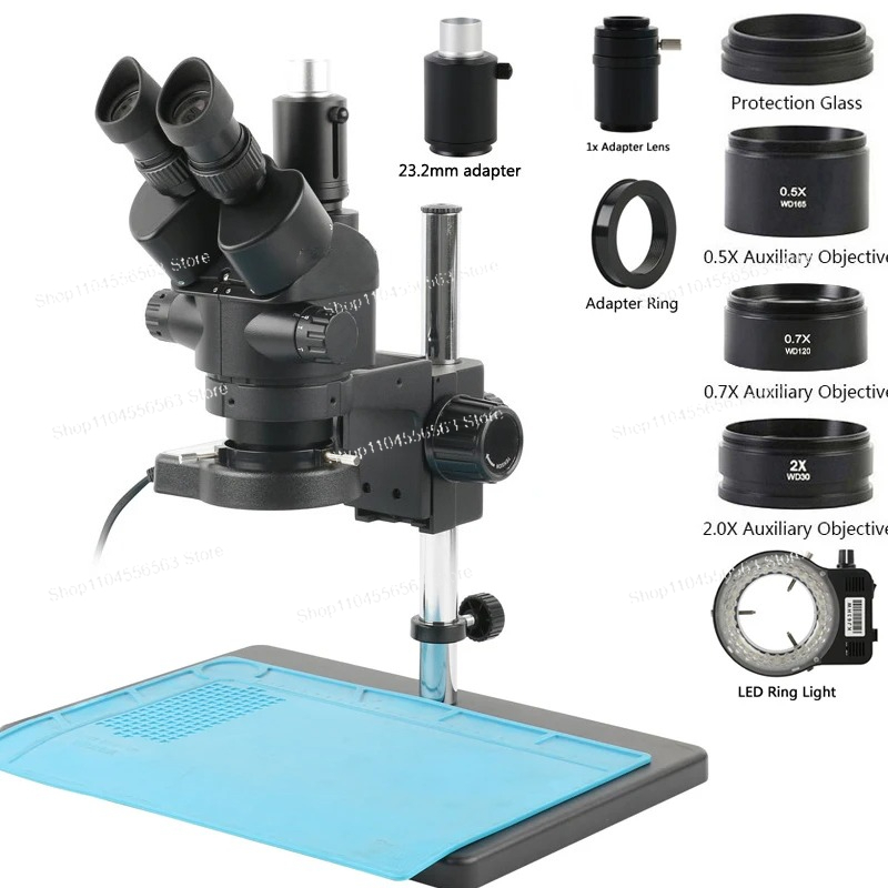 Conjunto de Microscópio Estére - Stereo Trinocular Microscope Pcb avaliação e preço