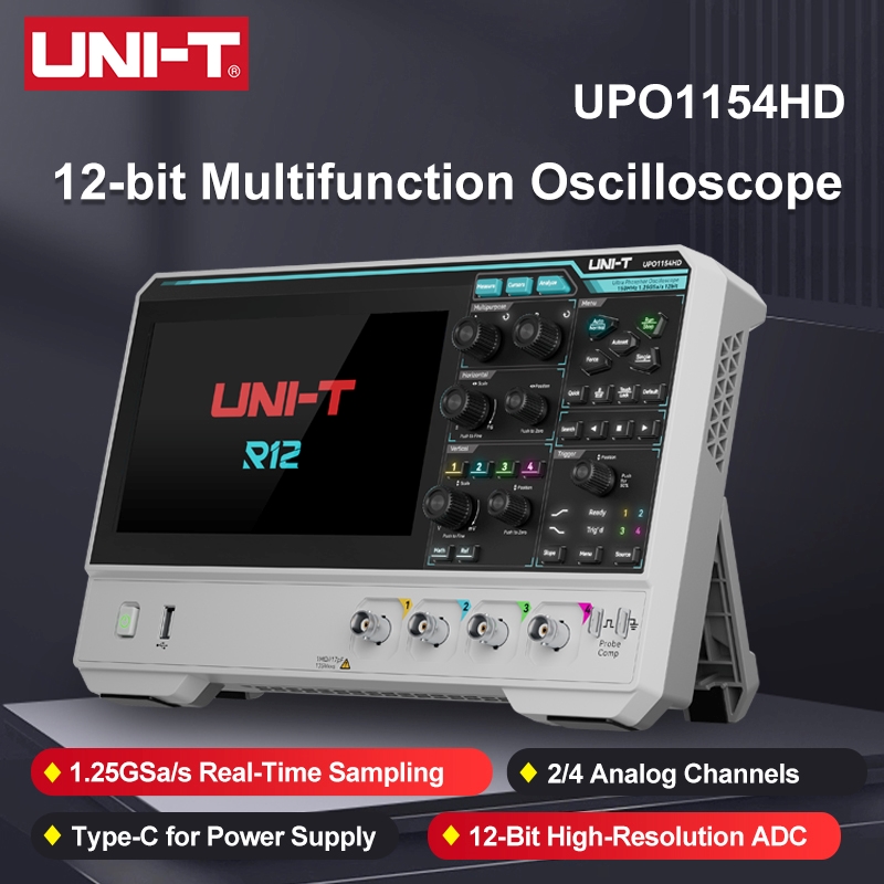 Osciloscópio UNI-T UPO1154HD U - Signal Generator Spectrum Analyzer avaliação e preço