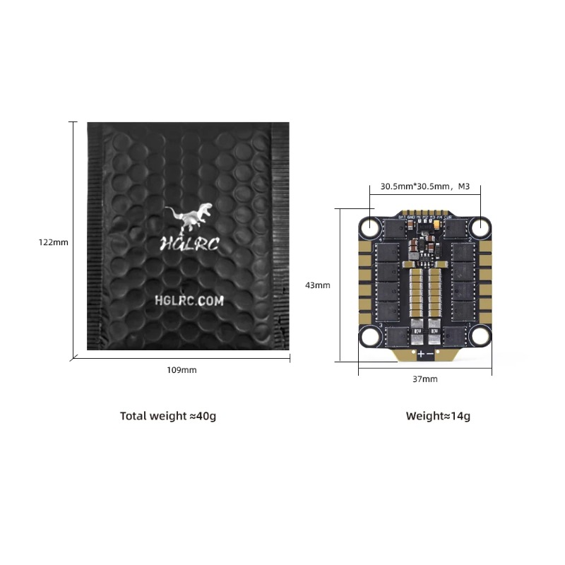 Controlador de Voo HGLRC 60A 6 - Fpv Flight Controller F7 Stack 60A avaliação e preço